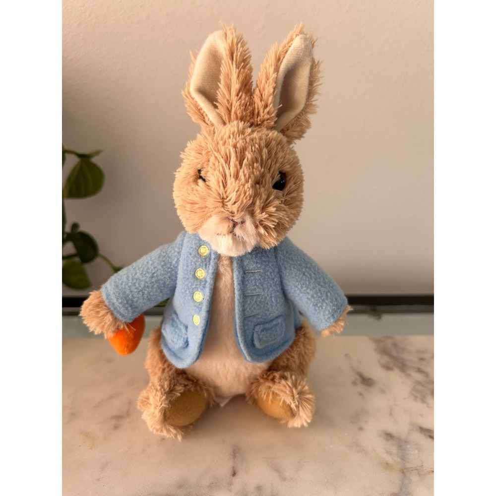 Gund Peter Rabbit Plush Stuffed Animal Beatrix Potter Blue Jacket 9 inch 2018